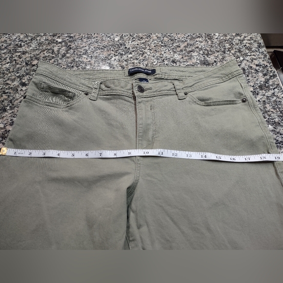 Calvin Klein Jeans Ankle Length Size 12 Sage Green - Picture 8 of 8
